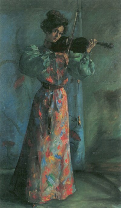Die Geigenspielerin von Lovis Corinth